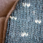 Mittens - MEDIUM - Blue-Grey/Teal/Tan