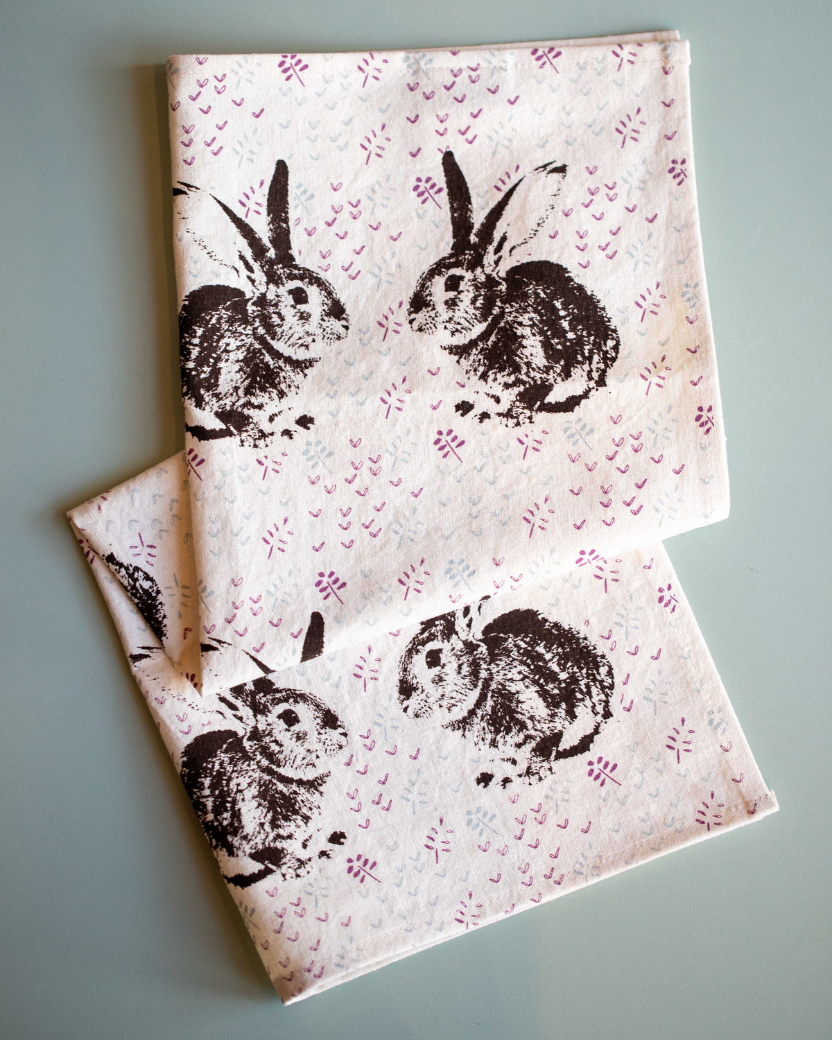 Bunny Clover Tea Towel