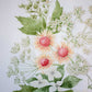 "Fiery Fields Bouquet" Botancial Painting