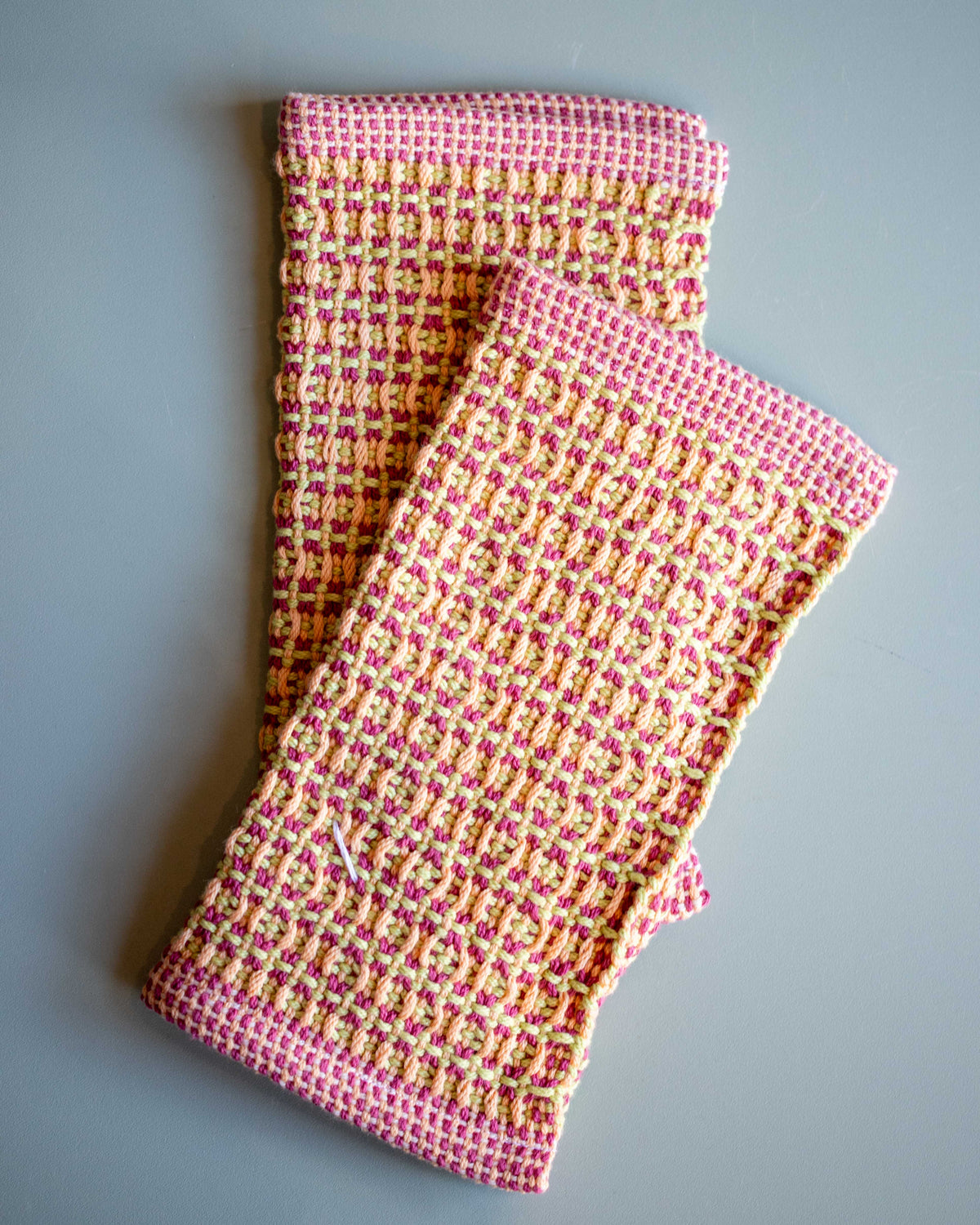 Woven Cloth - Pink, Orange, Green