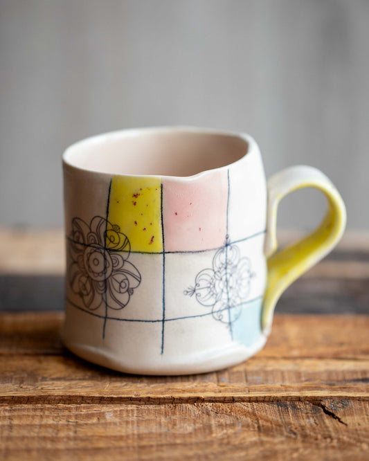 Mug with Quilt Pattern