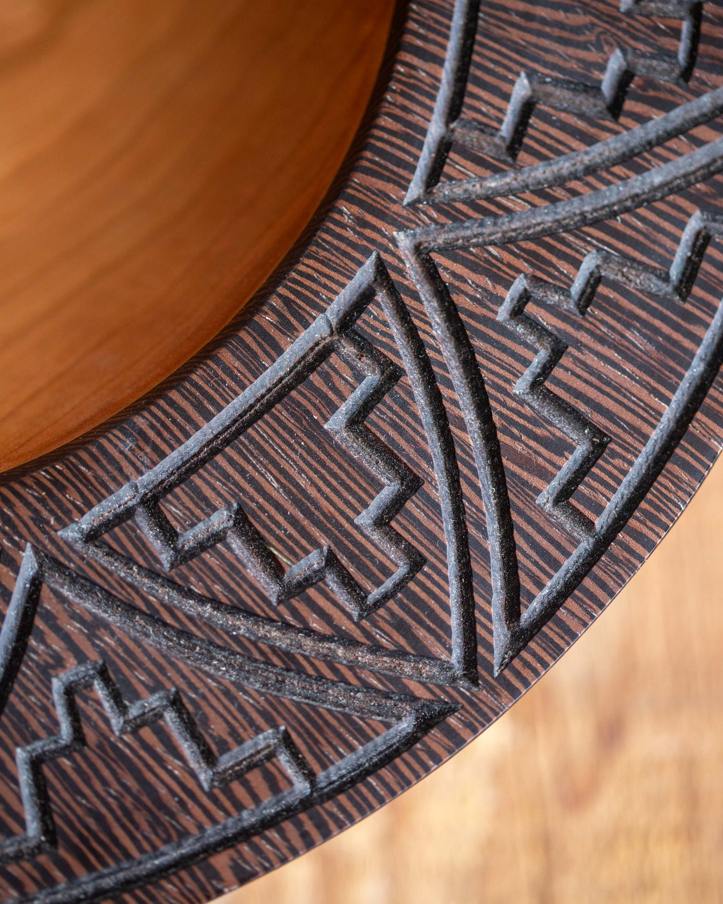 Cherry & Wenge Turned Wood Bowl
