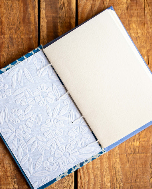Handmade Book  - Doily Cyanotype Cover