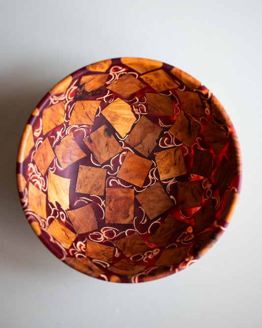 Turned Pistachio & Epoxy Bowl