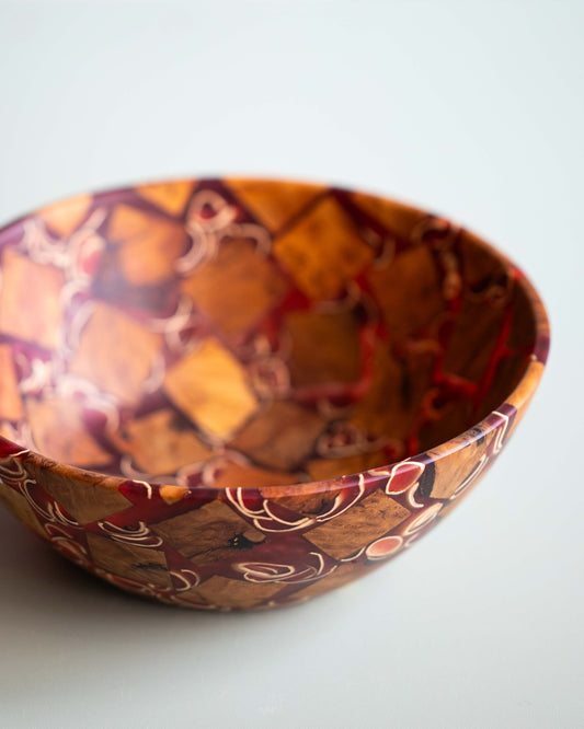 Turned Pistachio & Epoxy Bowl