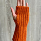 Fingerless Gloves, Orange