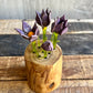 Triple Crocus + Bud Glass Sculpture