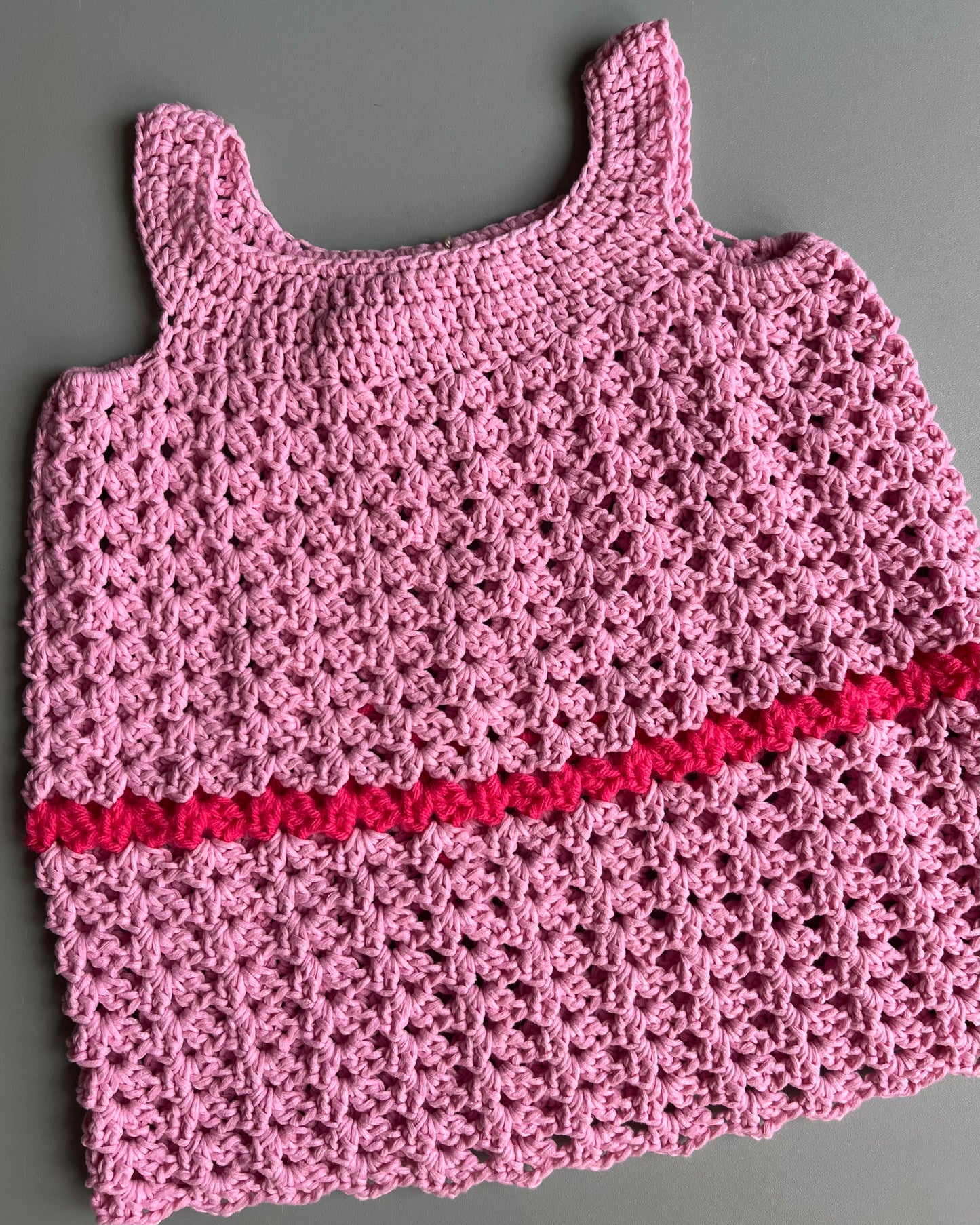 Pink Crocheted Dress