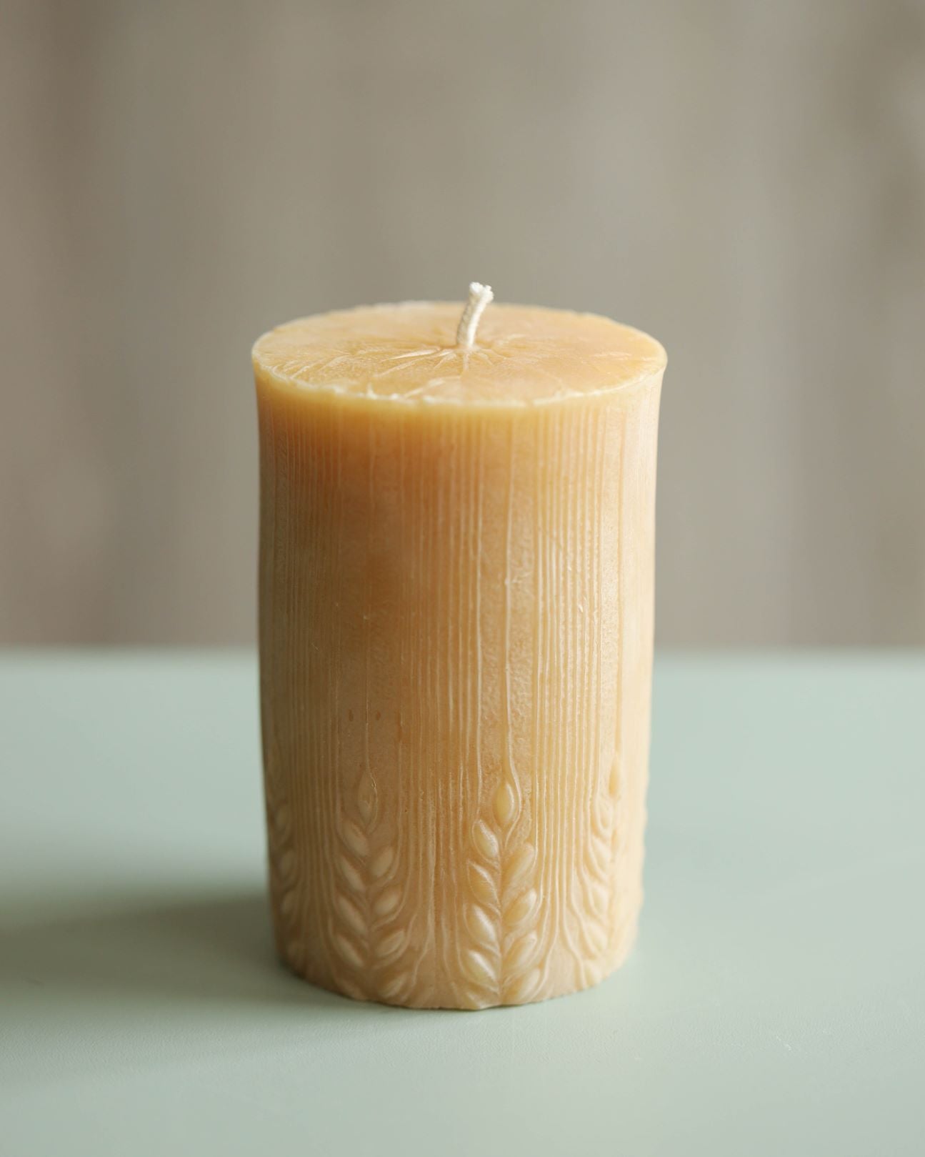 Wheat Pillar Candle
