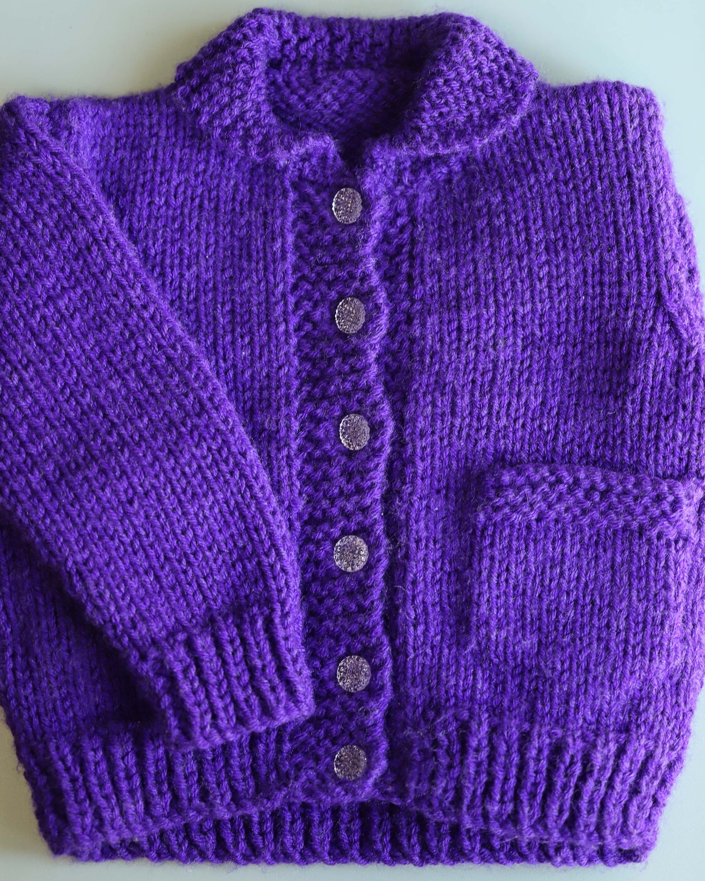 Purple Child's Cardigan